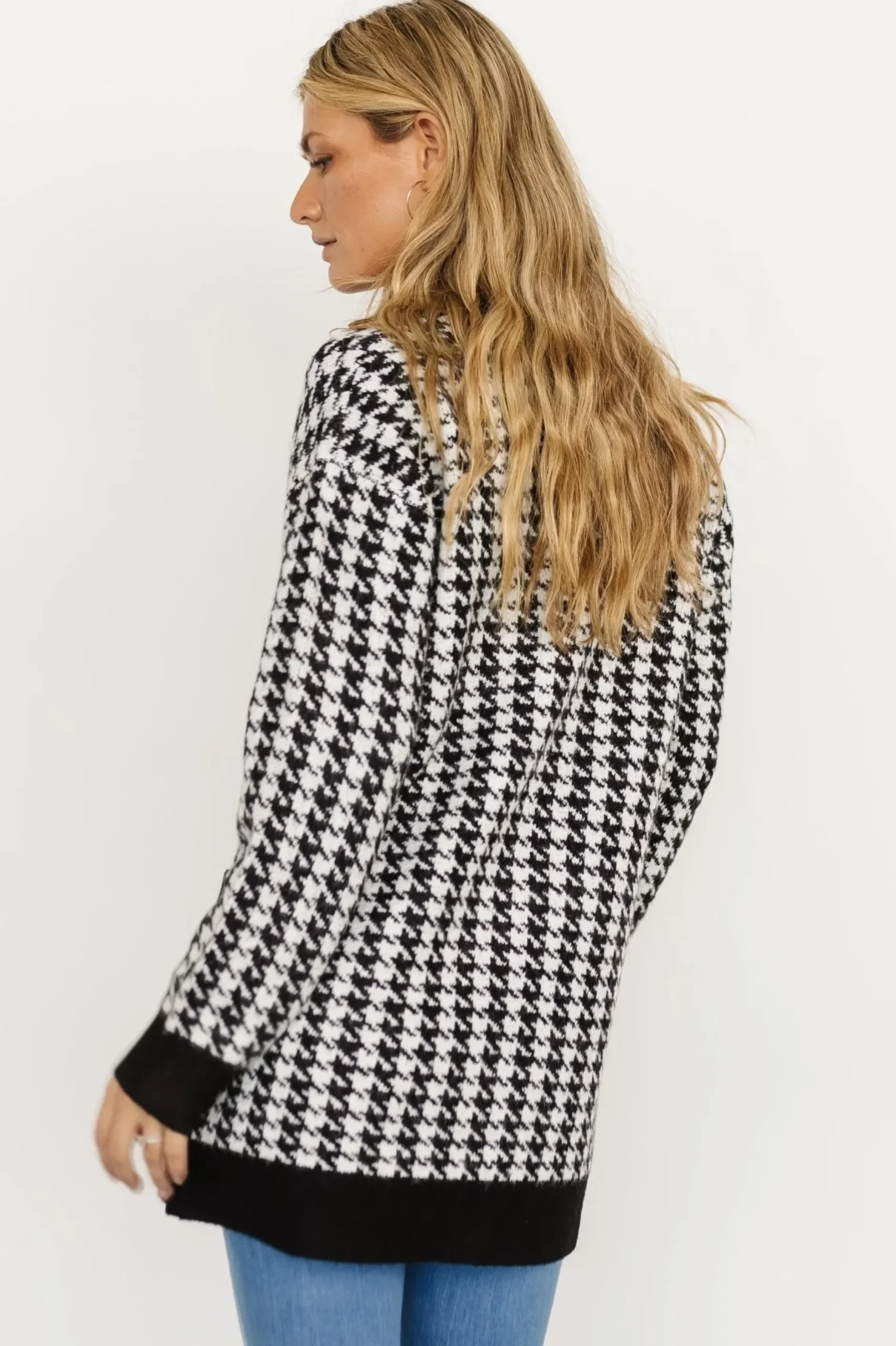 Baltic Born cardigans|Kimball Houndstooth Cardigan | Black + White