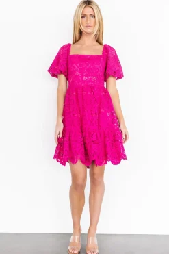 Baltic Born short dresses|Kinley Lace Short Dress | Fuchsia