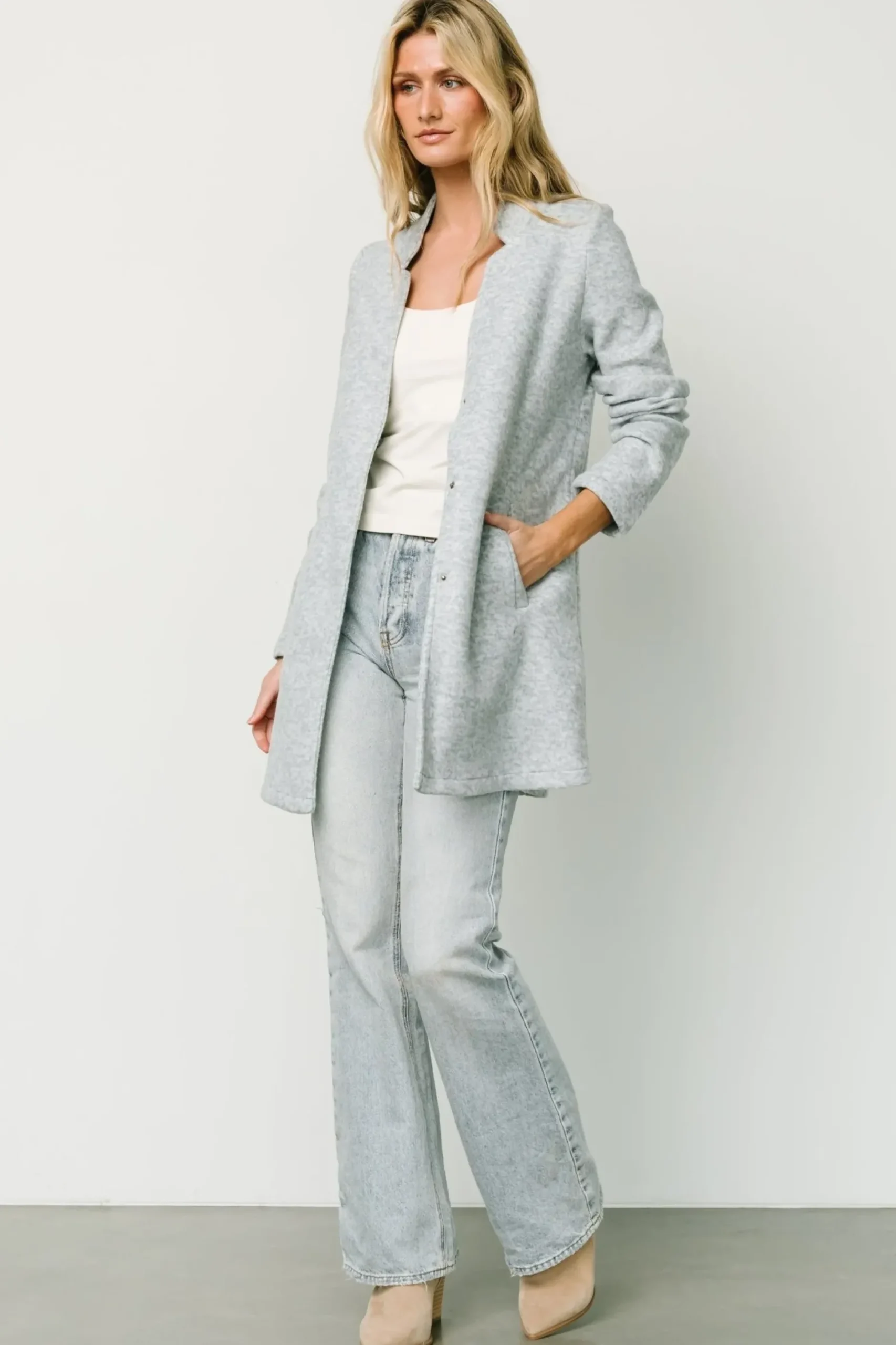 Baltic Born outerwear|Knoll Notch Jacket | Heather Light Blue