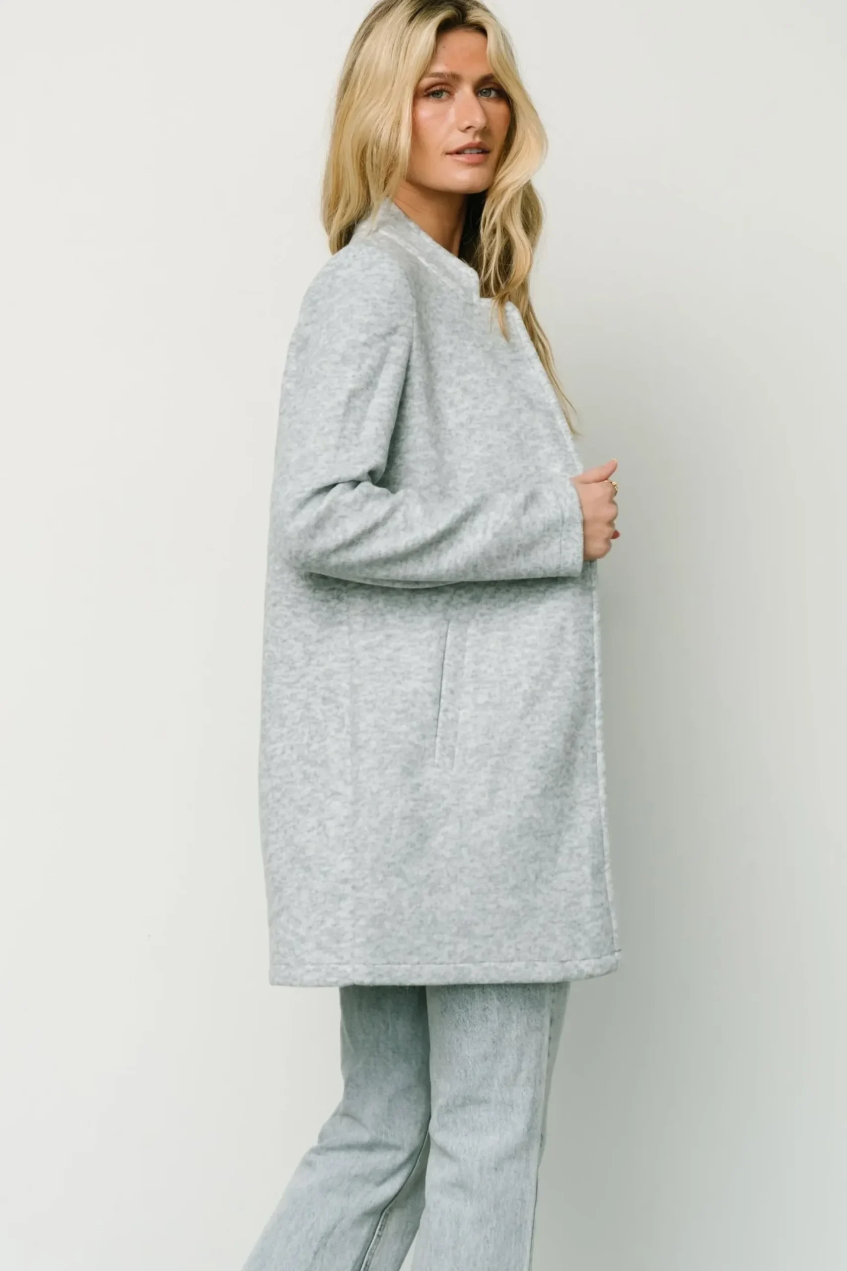 Baltic Born outerwear|Knoll Notch Jacket | Heather Light Blue