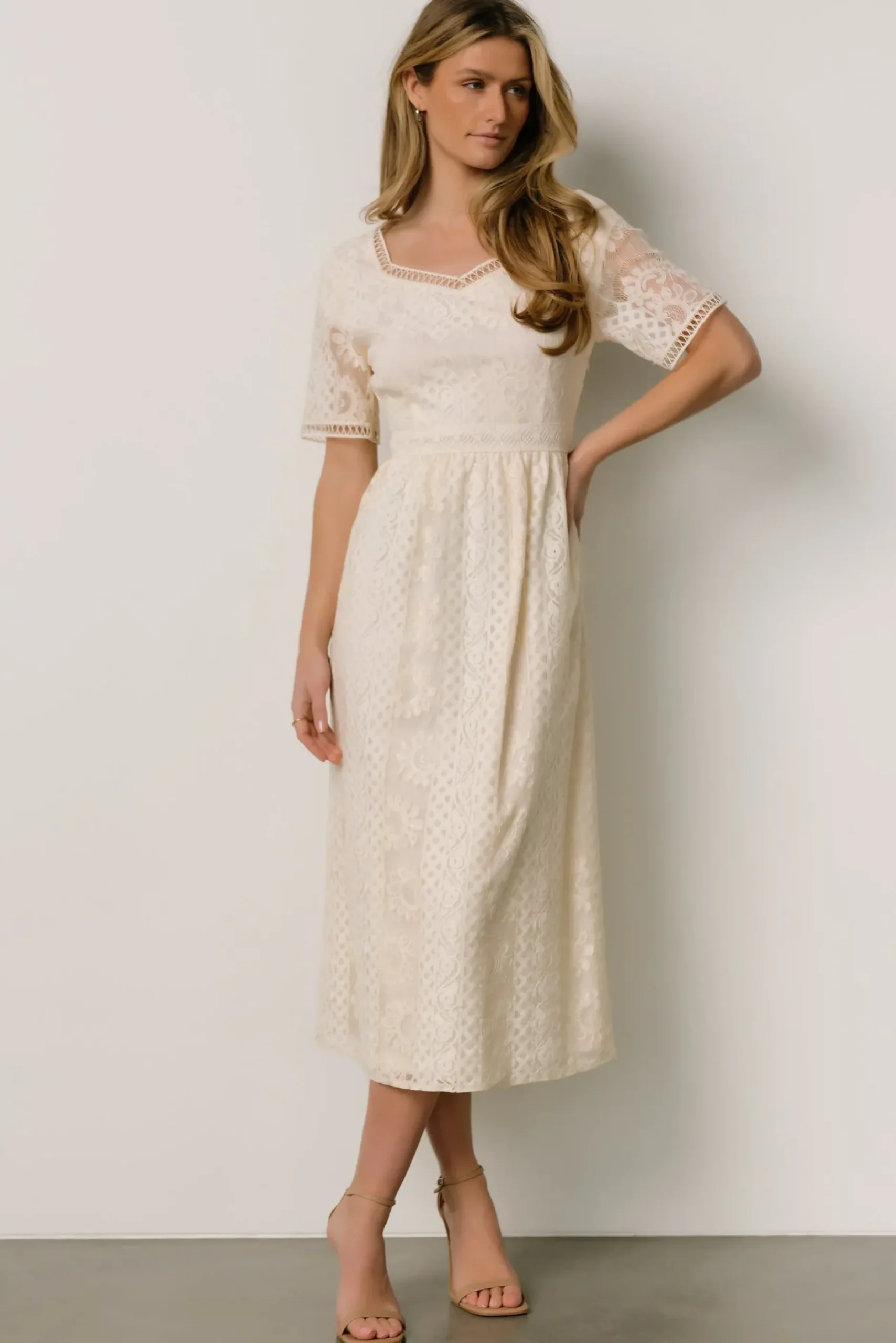 Baltic Born SALE|Kody Lace Dress | Ivory