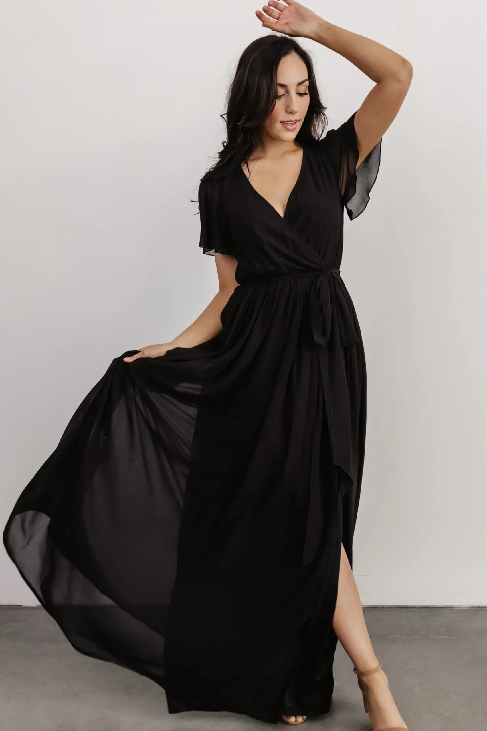 Baltic Born SALE|Kristina Maxi Dress | Black