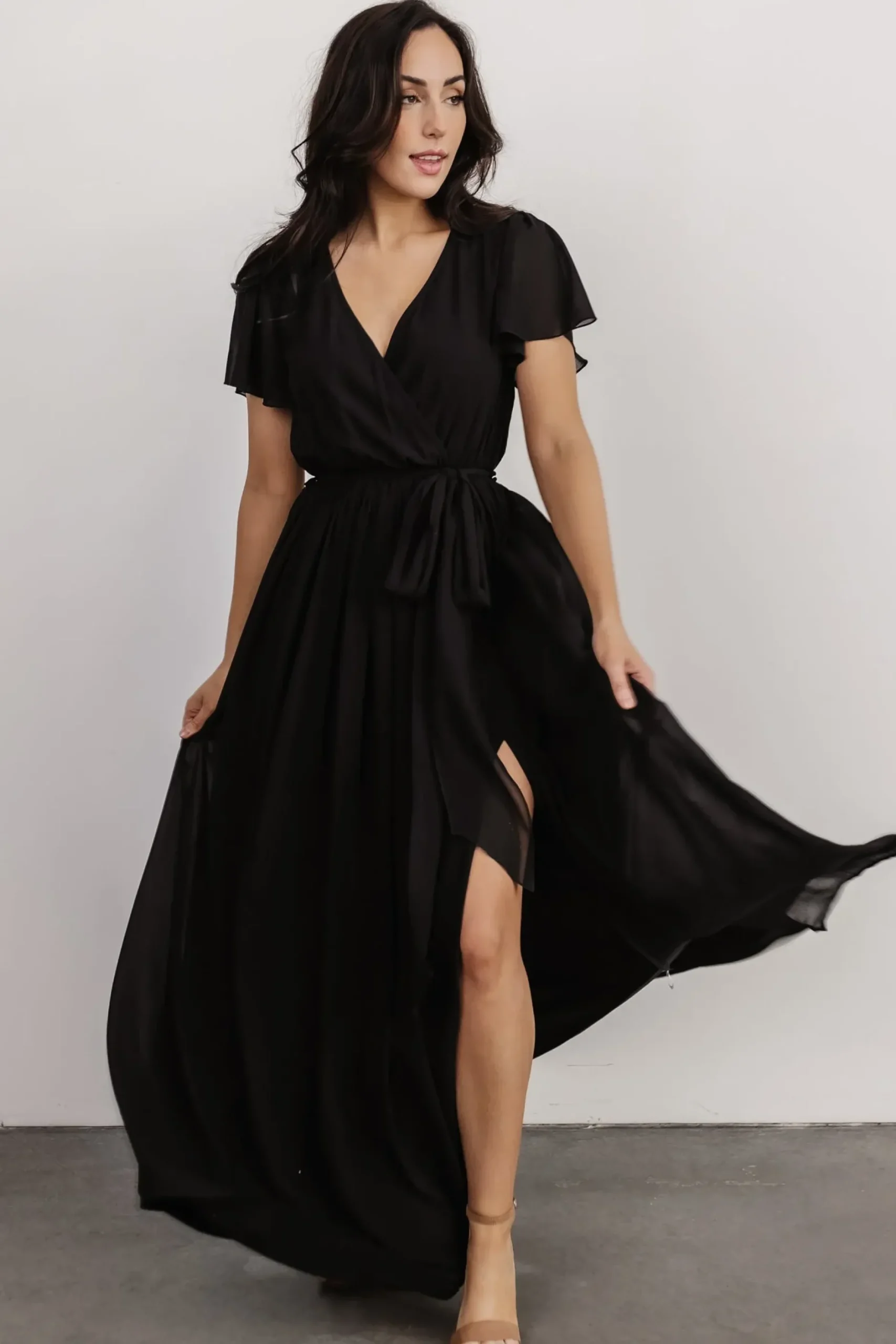 Baltic Born SALE|Kristina Maxi Dress | Black