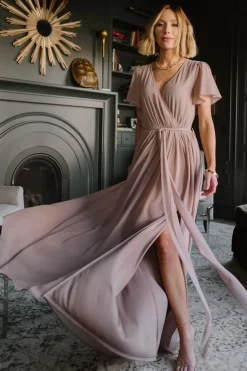 Baltic Born SALE|Kristina Maxi Dress | Taupe