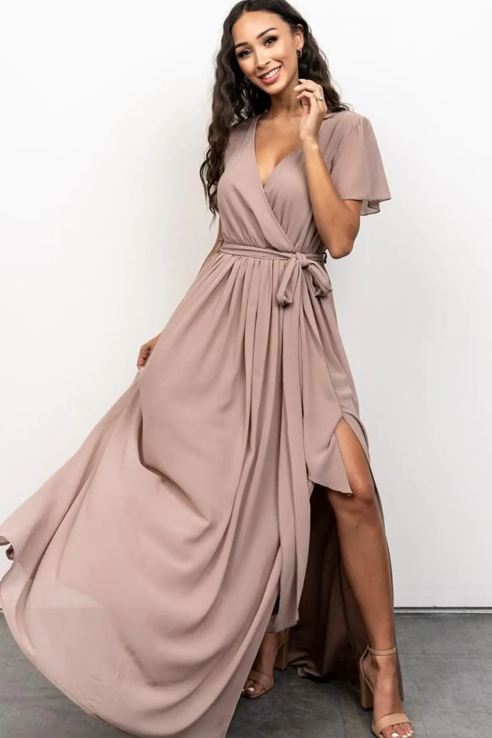Baltic Born SALE|Kristina Maxi Dress | Taupe
