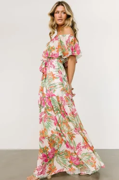 Baltic Born COMING SOON|Lahaina Off Shoulder Maxi Dress | Multi