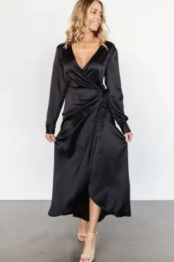Baltic Born SALE|Lawrence Wrap Maxi Dress | Black