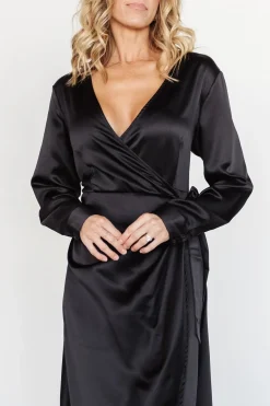 Baltic Born SALE|Lawrence Wrap Maxi Dress | Black