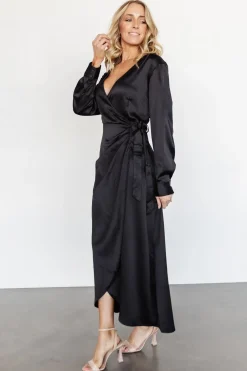 Baltic Born SALE|Lawrence Wrap Maxi Dress | Black
