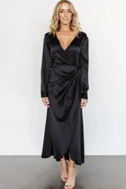 Baltic Born SALE|Lawrence Wrap Maxi Dress | Black