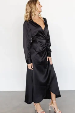 Baltic Born SALE|Lawrence Wrap Maxi Dress | Black
