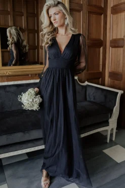 Baltic Born DRESSES|maxi dresses|Layla Tulle Maxi Dress | Black