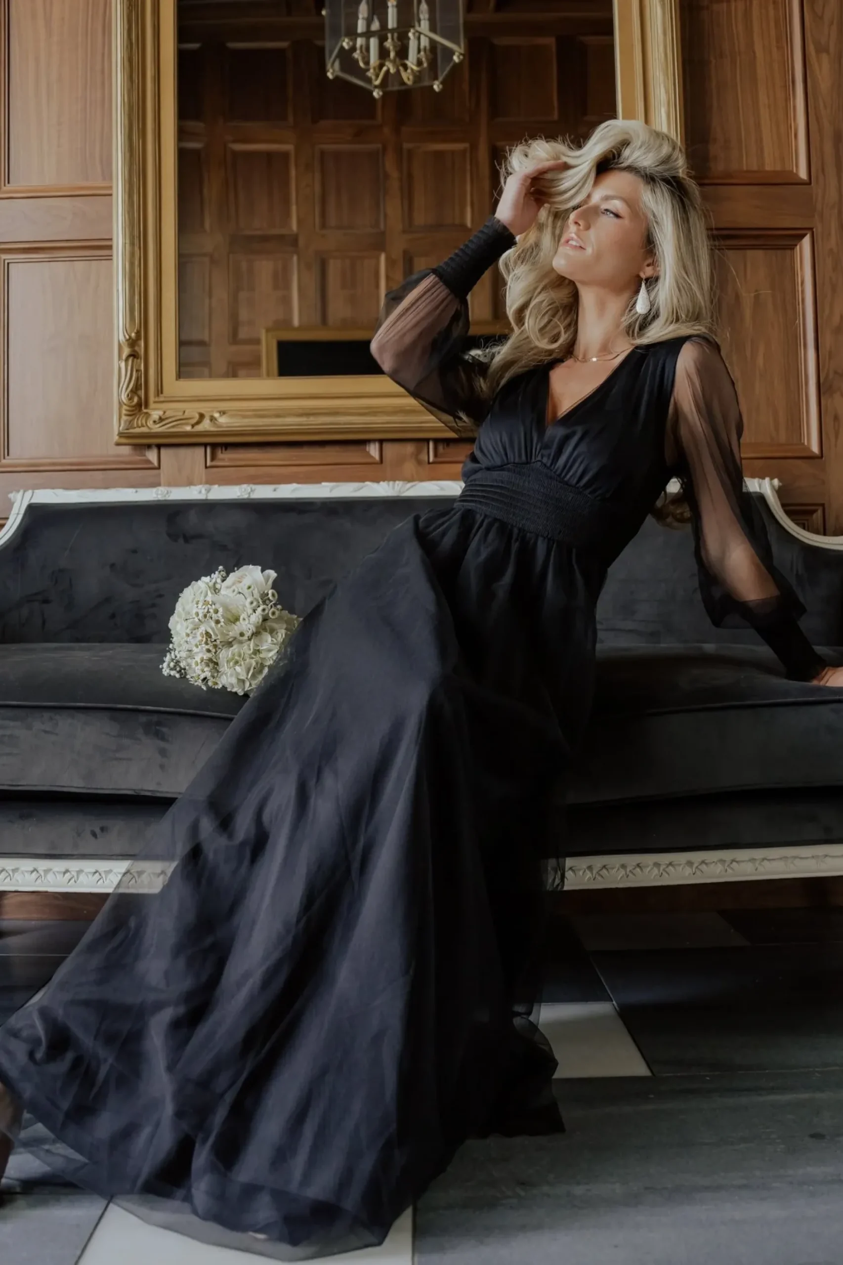 Baltic Born DRESSES|maxi dresses|Layla Tulle Maxi Dress | Black