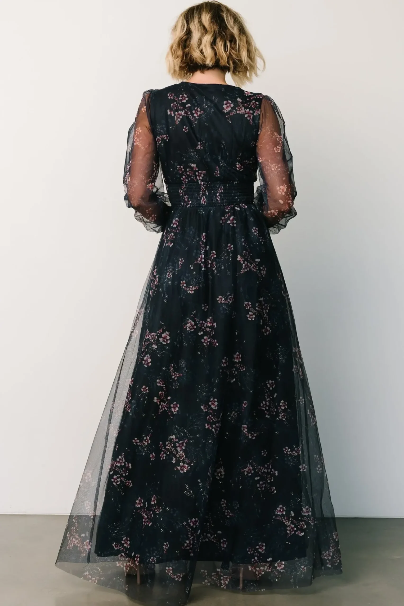 Baltic Born DRESSES|maxi dresses|Layla Tulle Maxi Dress | Metallic Blue + Pink
