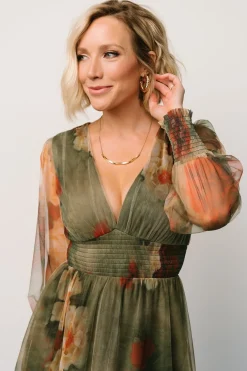 Baltic Born DRESSES|maxi dresses|Layla Tulle Maxi Dress | Olive + Rust