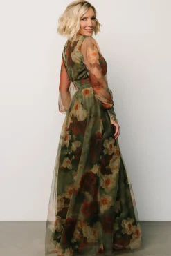 Baltic Born DRESSES|maxi dresses|Layla Tulle Maxi Dress | Olive + Rust