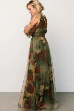 Baltic Born DRESSES|maxi dresses|Layla Tulle Maxi Dress | Olive + Rust
