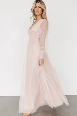 Baltic Born DRESSES|maxi dresses|Layla Tulle Maxi Dress | Shimmer Pink