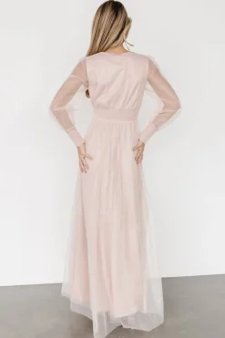 Baltic Born DRESSES|maxi dresses|Layla Tulle Maxi Dress | Shimmer Pink