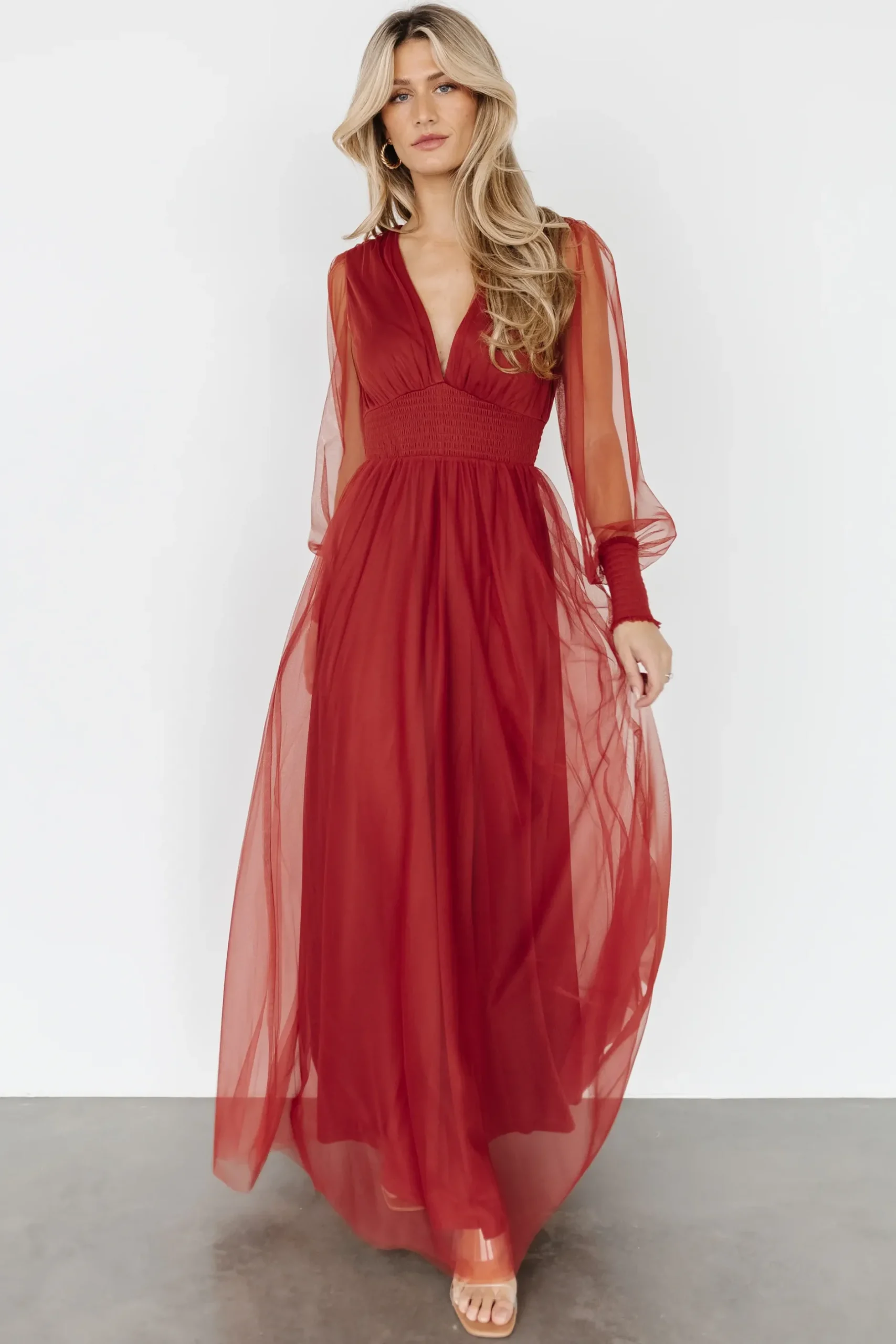 Baltic Born DRESSES|maxi dresses|Layla Tulle Maxi Dress | Terracotta