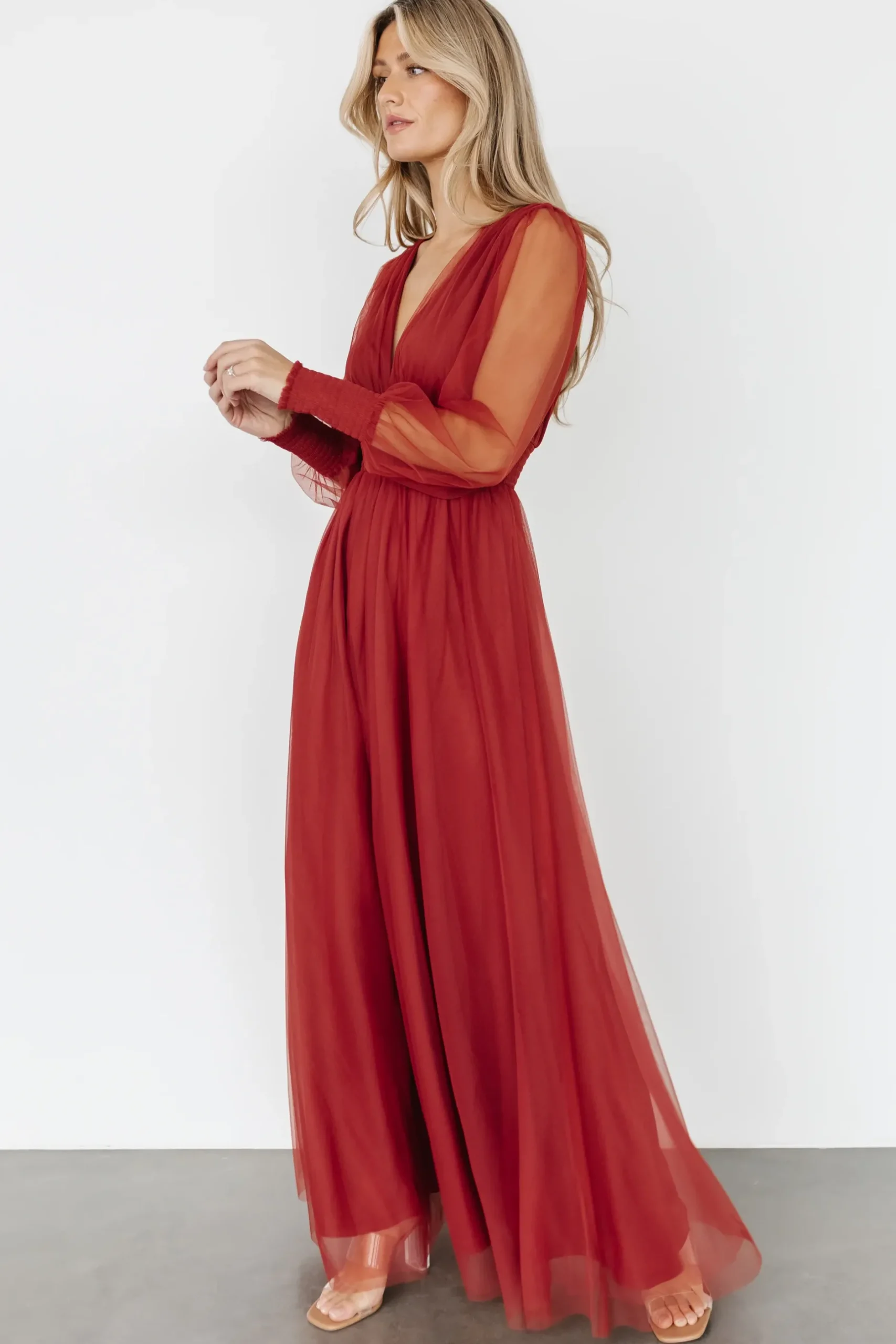 Baltic Born DRESSES|maxi dresses|Layla Tulle Maxi Dress | Terracotta
