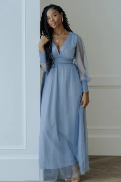 Baltic Born DRESSES|maxi dresses|Layla Tulle Maxi Dress | Whisper Blue