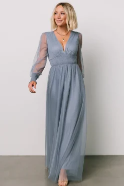 Baltic Born DRESSES|maxi dresses|Layla Tulle Maxi Dress | Whisper Blue