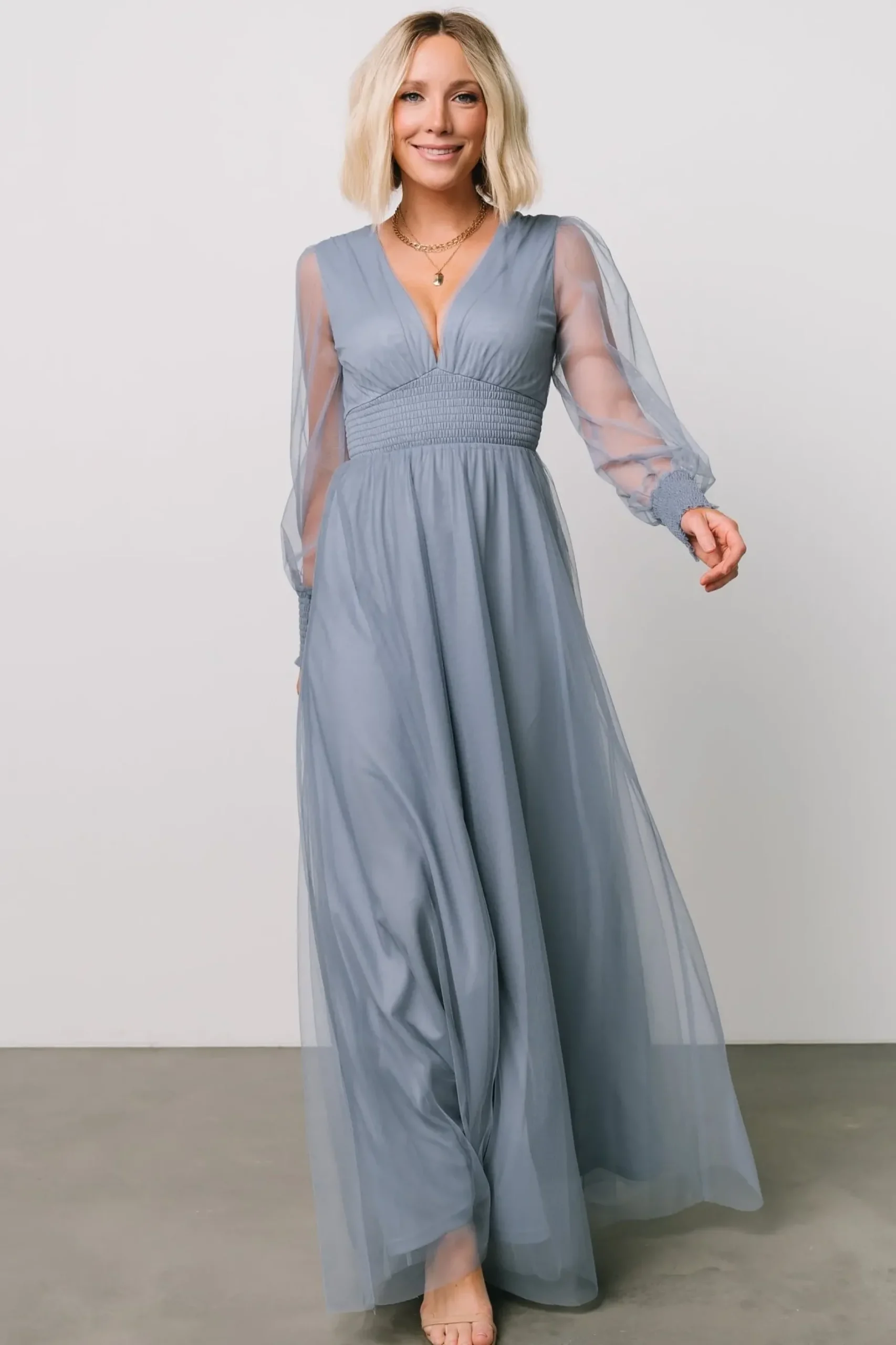 Baltic Born DRESSES|maxi dresses|Layla Tulle Maxi Dress | Whisper Blue