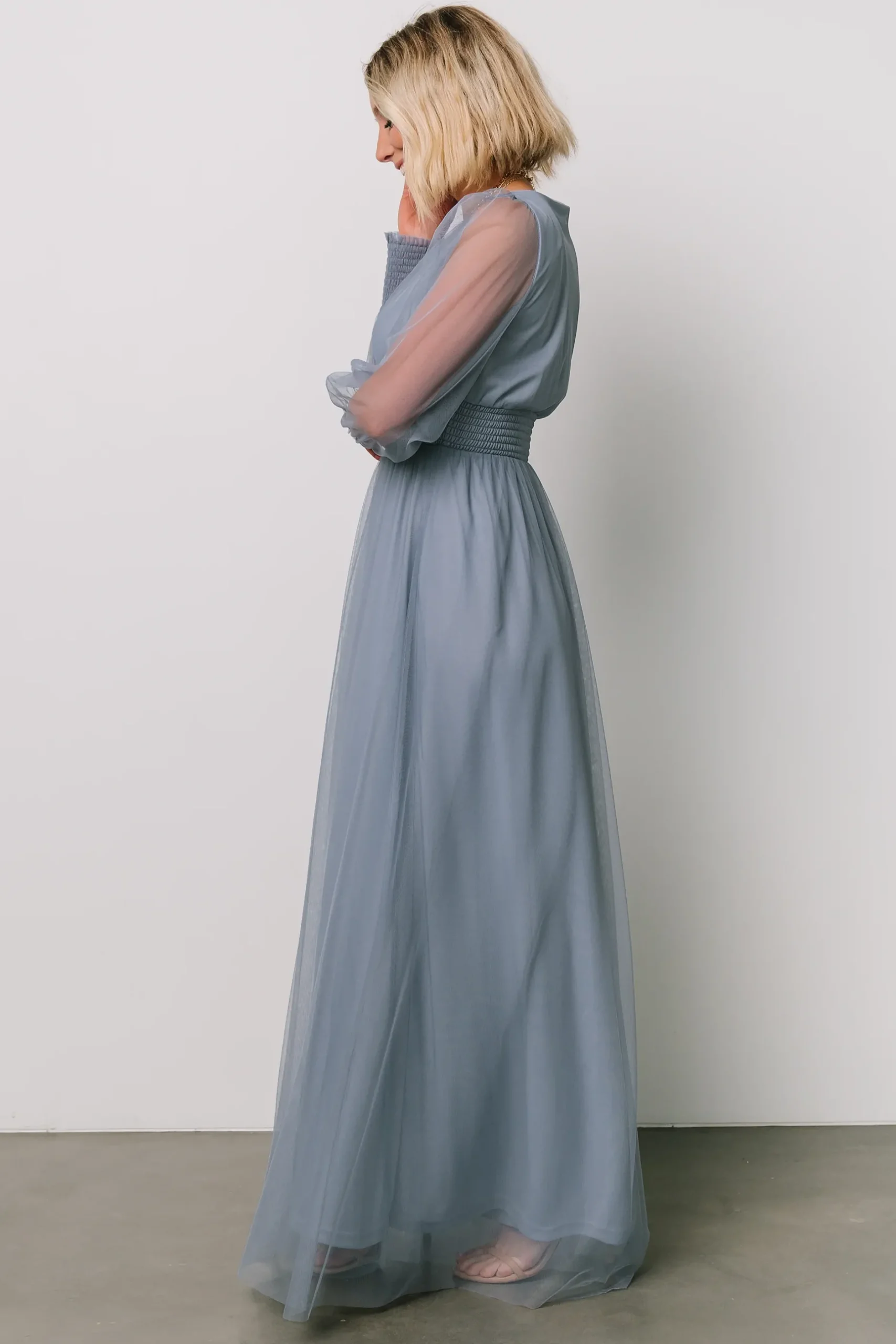 Baltic Born DRESSES|maxi dresses|Layla Tulle Maxi Dress | Whisper Blue