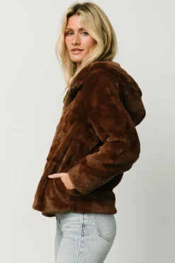 Baltic Born outerwear|Leeds Faux Fur Jacket | Brown