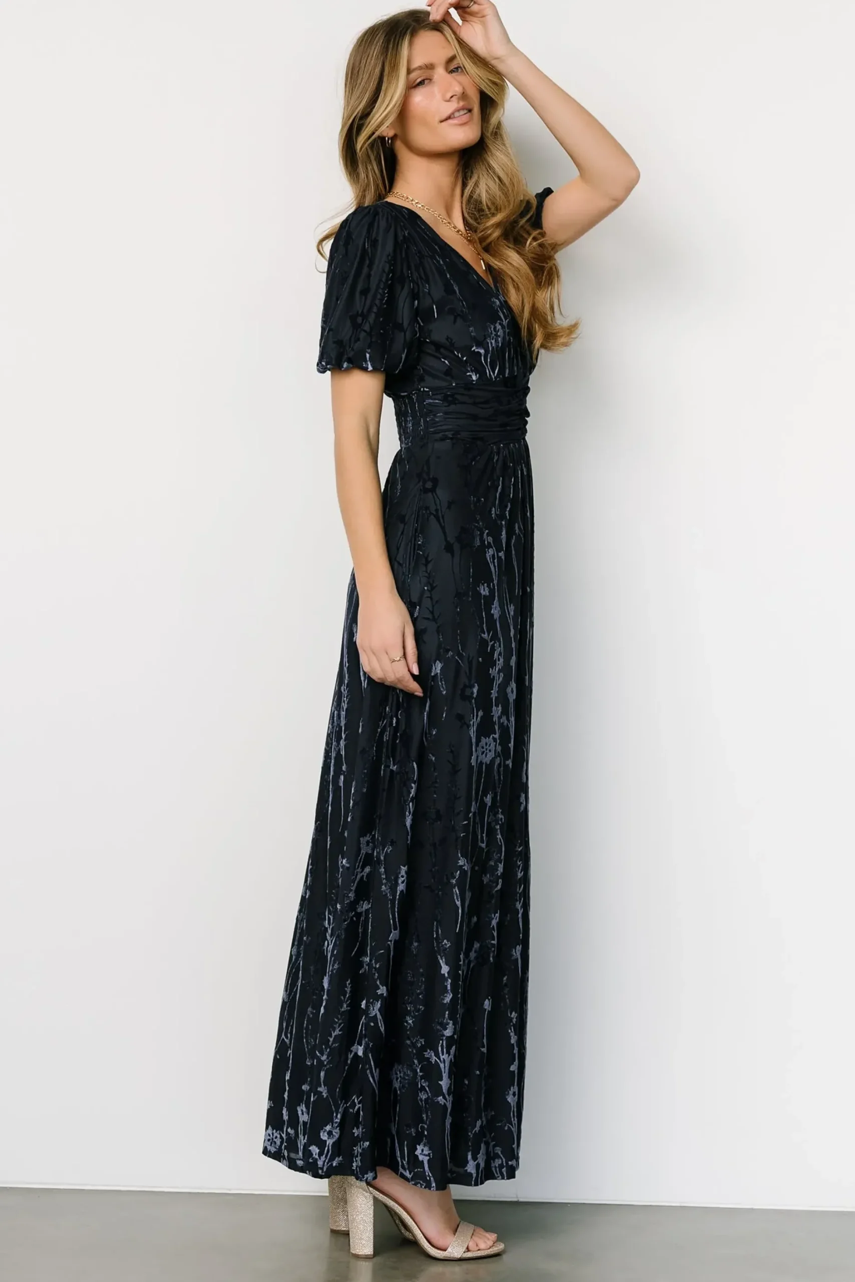 Baltic Born maxi dresses|EXTENDED SIZING|Leslie Velvet Maxi Dress | Deep Blue