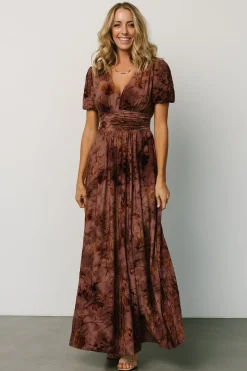 Baltic Born maxi dresses|EXTENDED SIZING|Leslie Velvet Maxi Dress | Dusty Clove