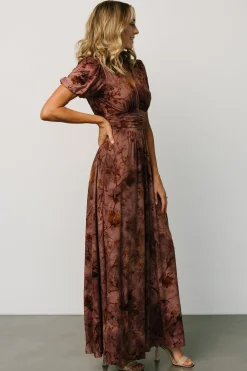 Baltic Born maxi dresses|EXTENDED SIZING|Leslie Velvet Maxi Dress | Dusty Clove