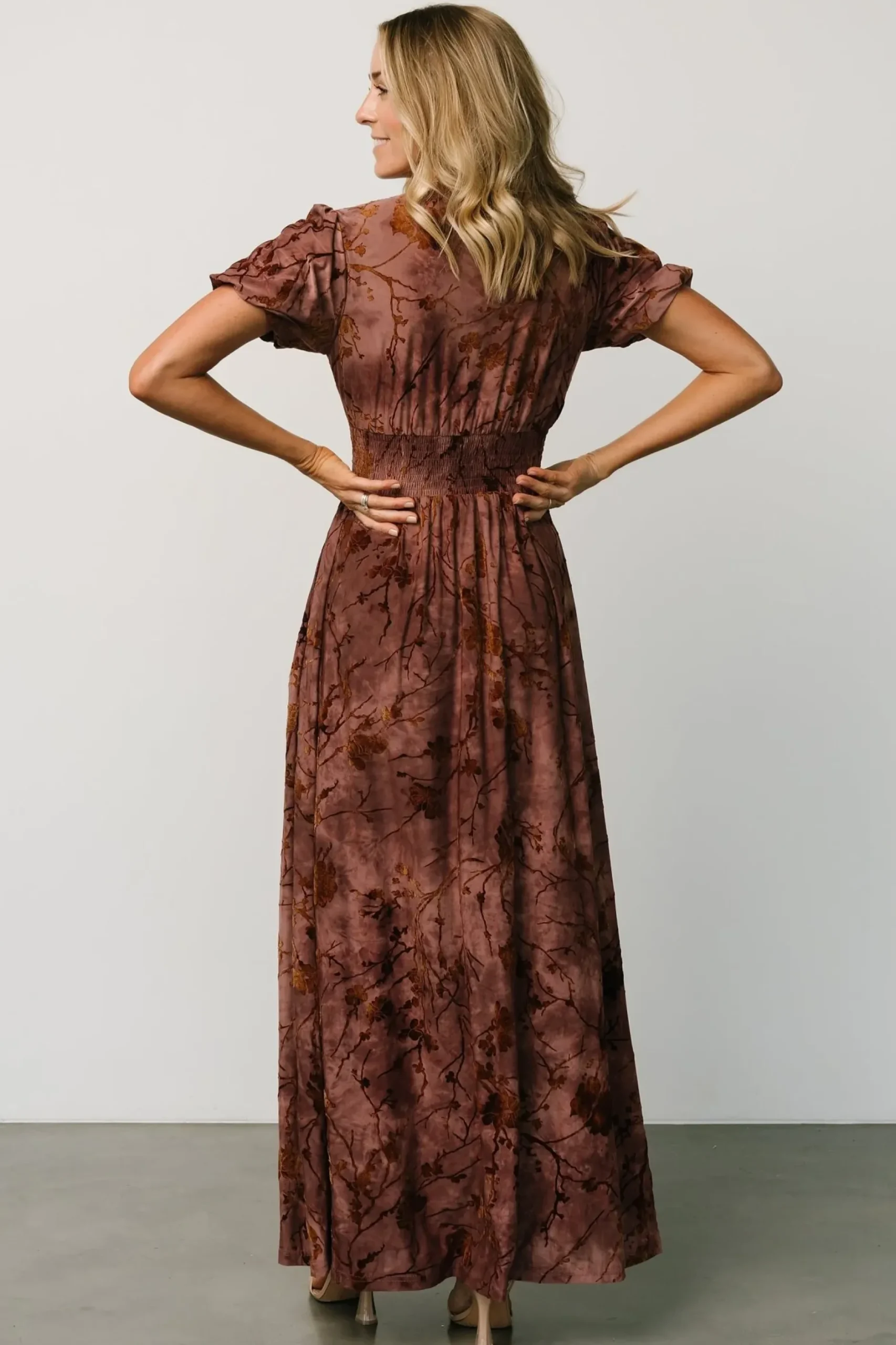 Baltic Born maxi dresses|EXTENDED SIZING|Leslie Velvet Maxi Dress | Dusty Clove
