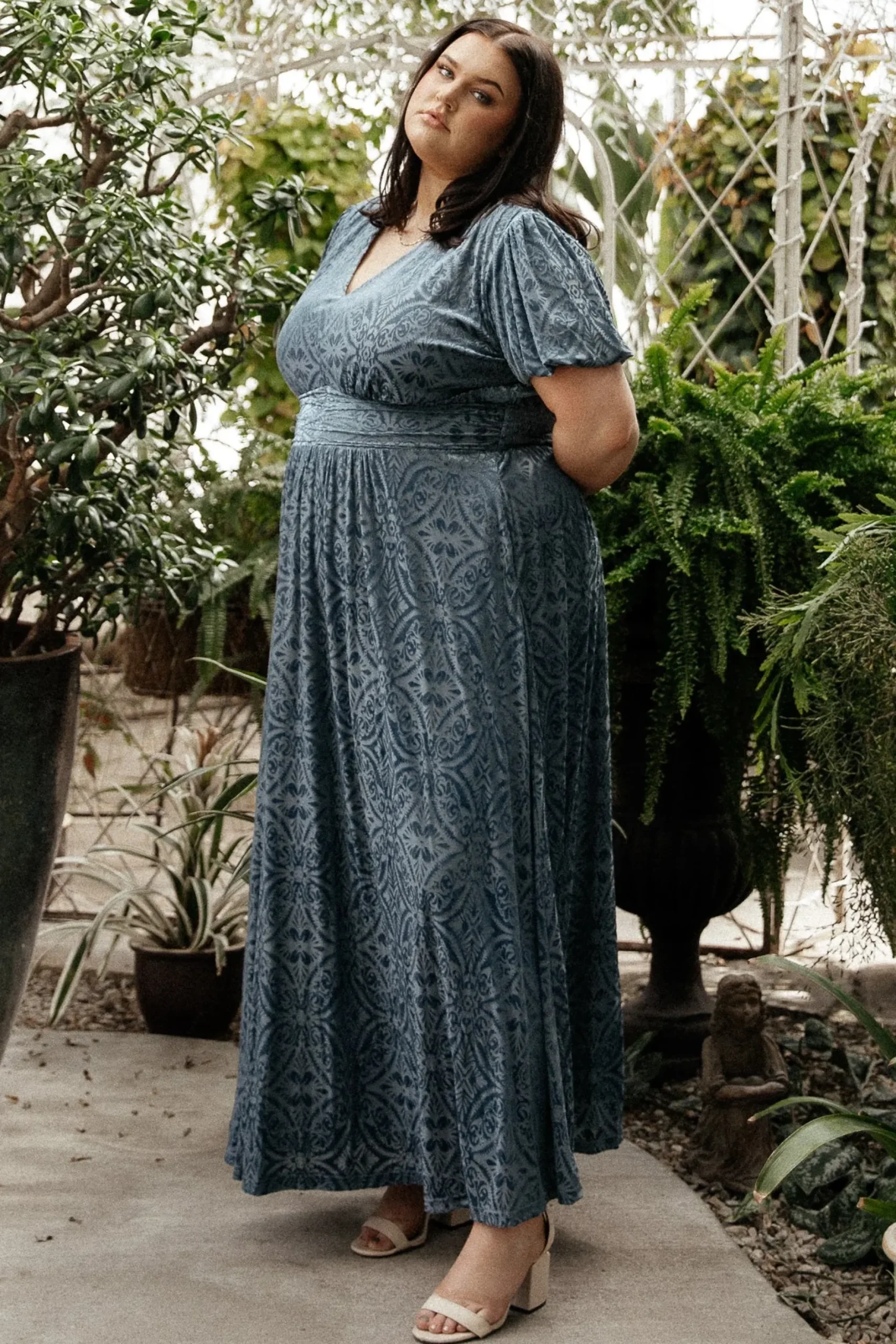 Baltic Born maxi dresses|EXTENDED SIZING|Leslie Velvet Maxi Dress | Blue