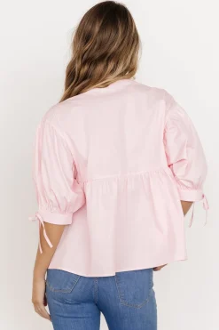 Baltic Born blouses + shirts|Lexi Tie Top | Pink