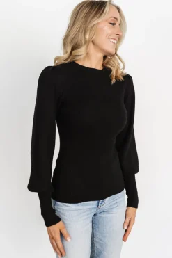 Baltic Born sweaters|Lilou Rib Knit Sweater | Black