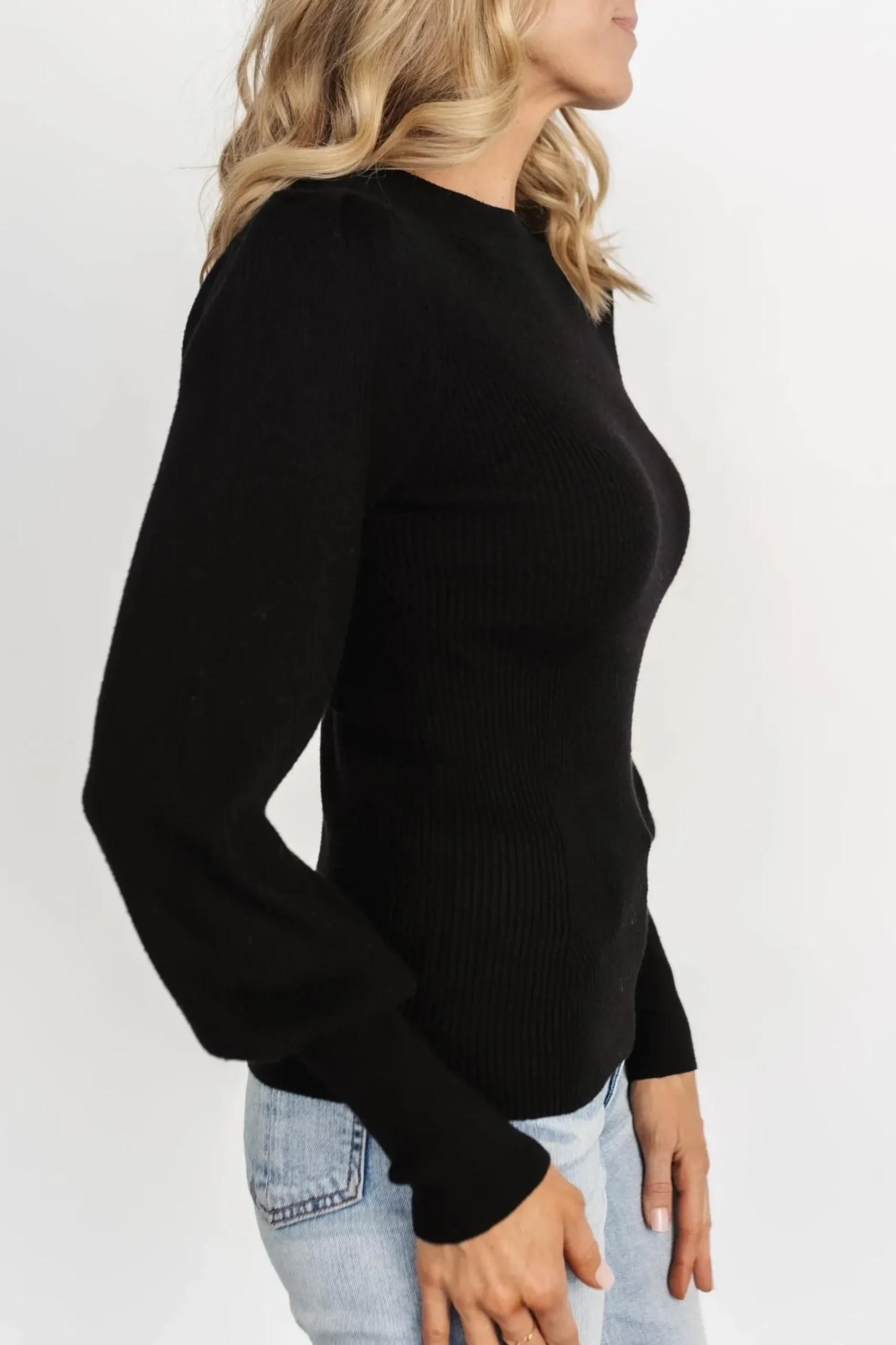 Baltic Born sweaters|Lilou Rib Knit Sweater | Black