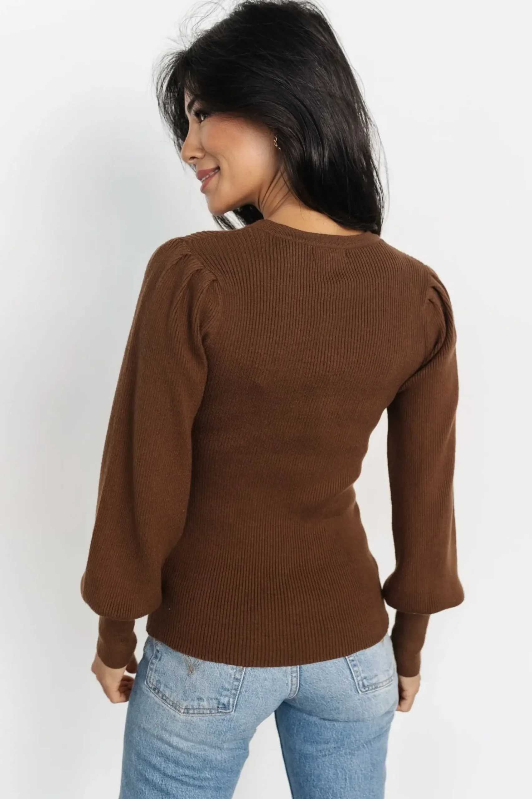Baltic Born sweaters|Lilou Rib Knit Sweater | Brown