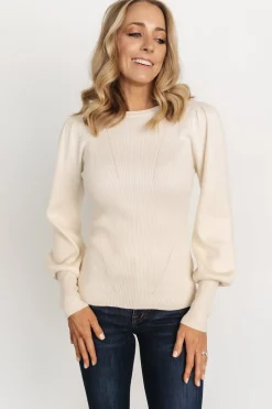 Baltic Born sweaters|Lilou Rib Knit Sweater | Ivory