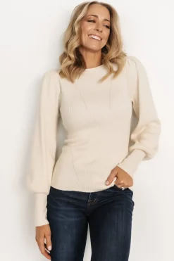 Baltic Born sweaters|Lilou Rib Knit Sweater | Ivory
