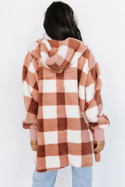 Baltic Born outerwear|Lincoln Teddy Cardigan | Berry + White