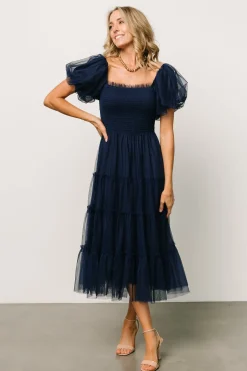 Baltic Born tulle styles|Liv Tulle Midi Dress | Navy