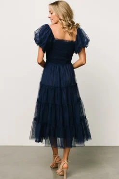 Baltic Born tulle styles|Liv Tulle Midi Dress | Navy