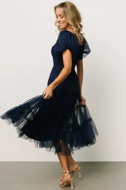 Baltic Born tulle styles|Liv Tulle Midi Dress | Navy