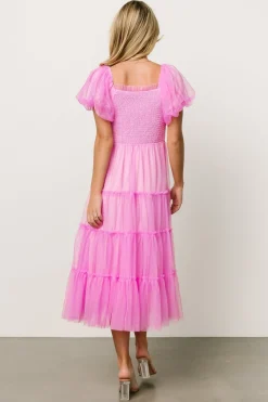 Baltic Born tulle styles|Liv Tulle Midi Dress | Pink