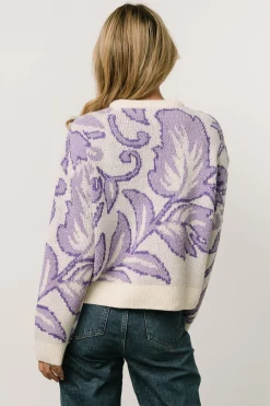 Baltic Born WINTER ESSENTIALS|Livy Knit Sweater | Lilac Print