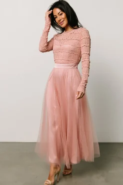 Baltic Born DRESSES|midi dresses|Lonnie Tulle Dress | Blush