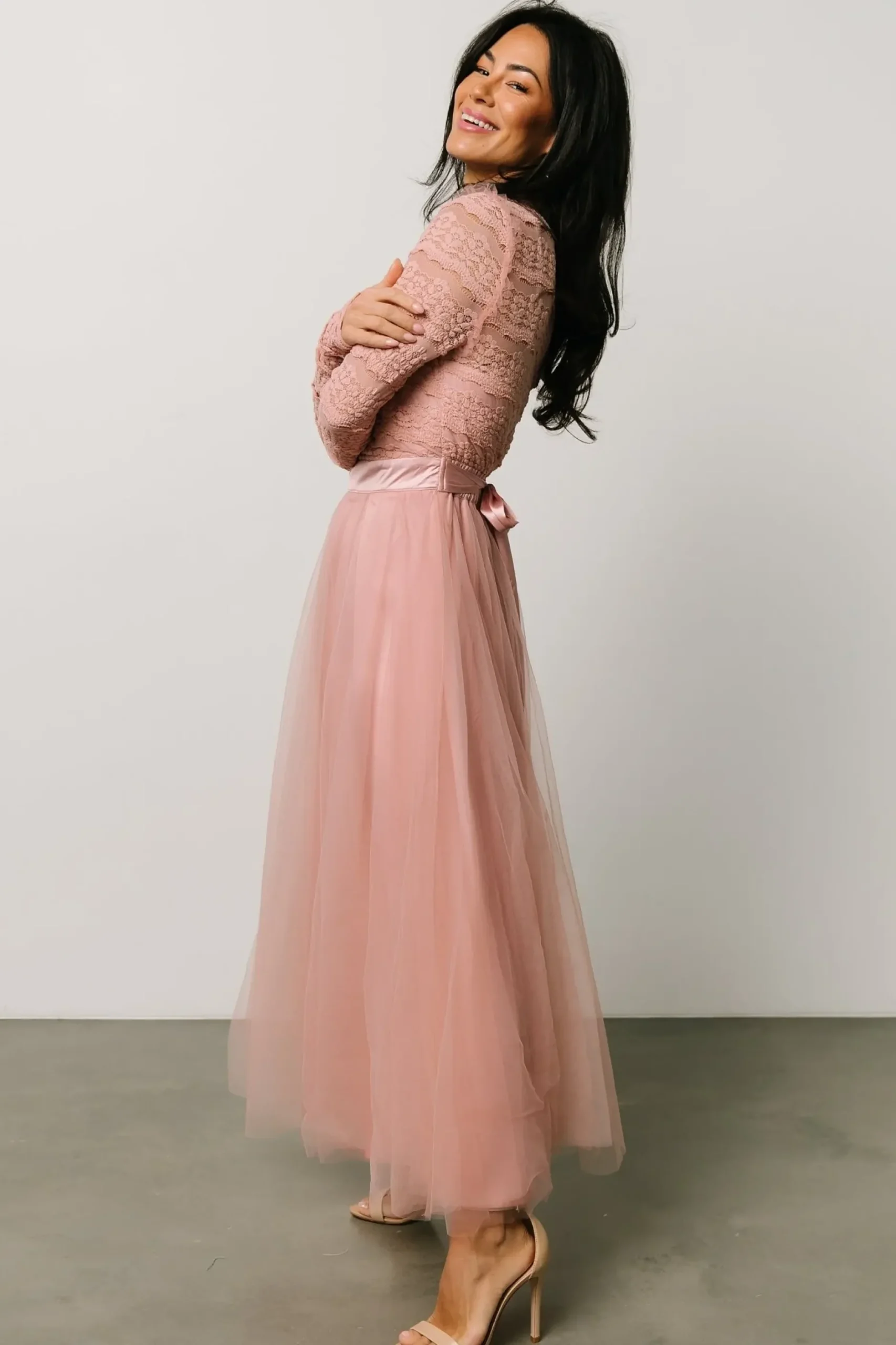 Baltic Born DRESSES|midi dresses|Lonnie Tulle Dress | Blush