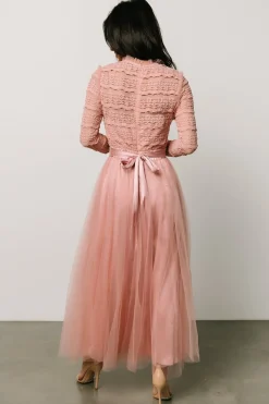 Baltic Born DRESSES|midi dresses|Lonnie Tulle Dress | Blush